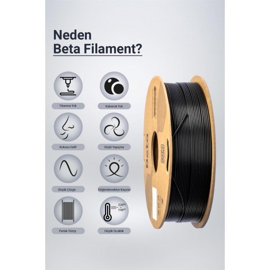 Beta PLA High-Speed Filament Black