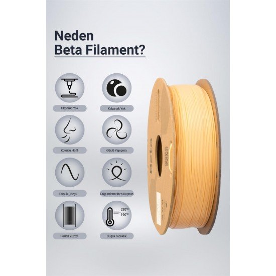 Beta PLA High-Speed Filament Cream