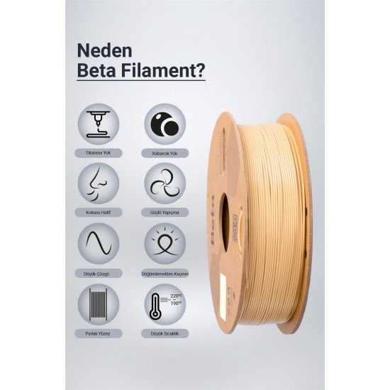 Beta PLA High-Speed Filament Natural Skin