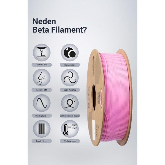 Beta PLA High-Speed Filament Rose Pink