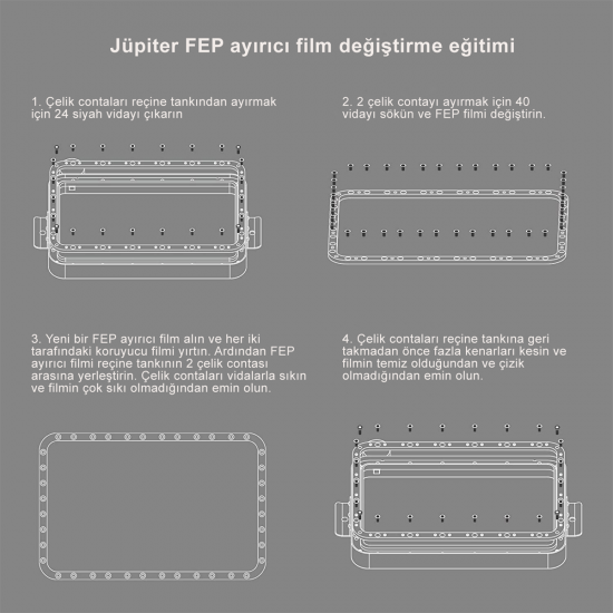 ELEGOO PFA Film 5 Adet - Jupiter