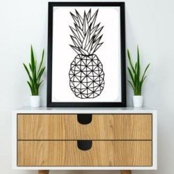 Ananas duvar heykeli 2D T3286894