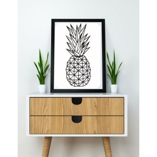 Ananas duvar heykeli 2D T3286894