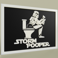 StarWars Storm Pooper - StormTrooper Tuvaleti T3612959